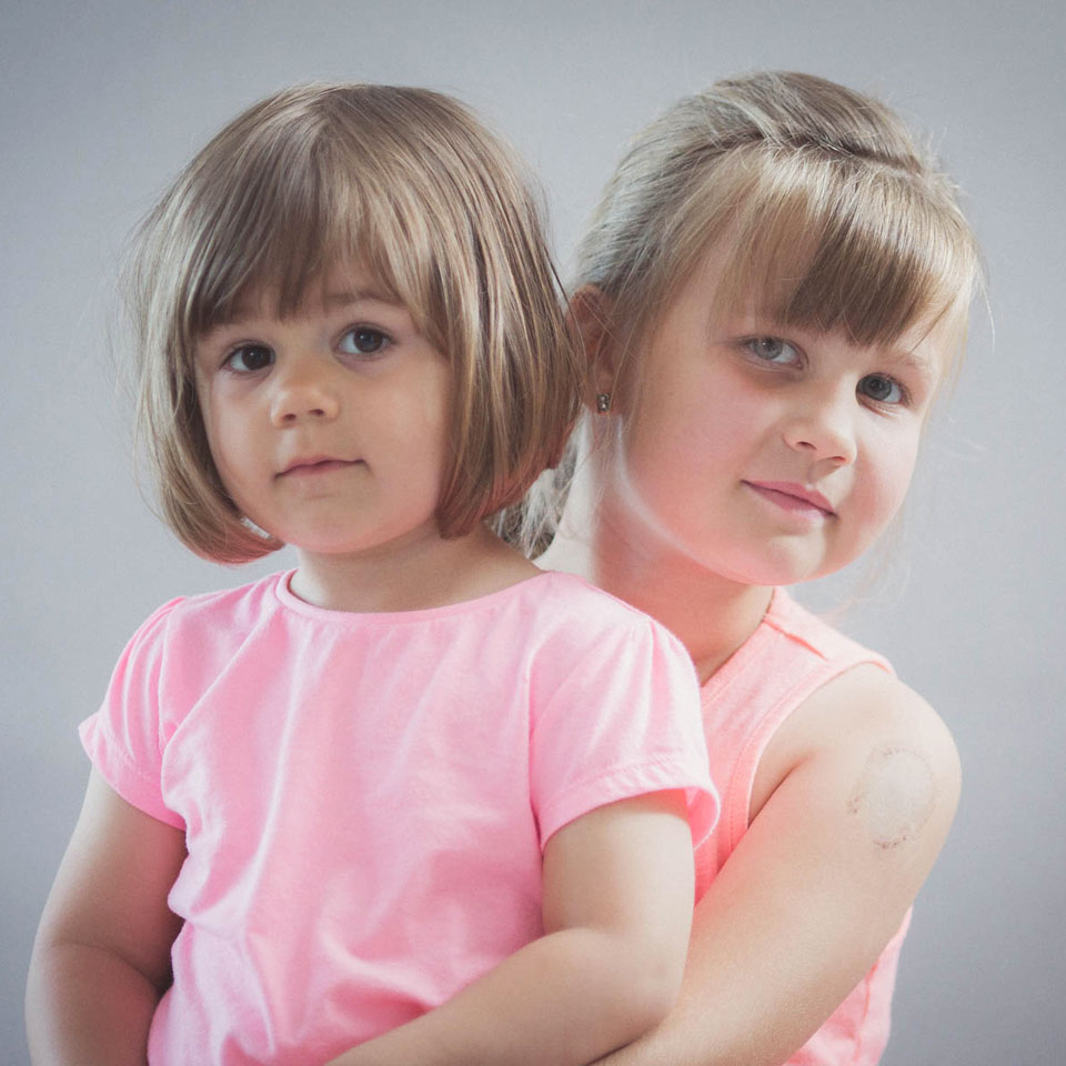 Ateliérové focení - rodinné focení, focení sourozenců - Gábina